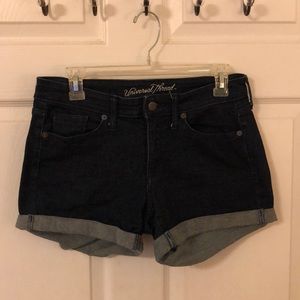 Dark Denim Stretch Shorts
